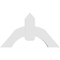 Ekena Millwork Archdale Architectural Grade PVC Gable Bracket, 36"W x 21"H x 4"D x 6"F, 14/12 Pitch GBP036X21X0406ARC00 - alternate 2